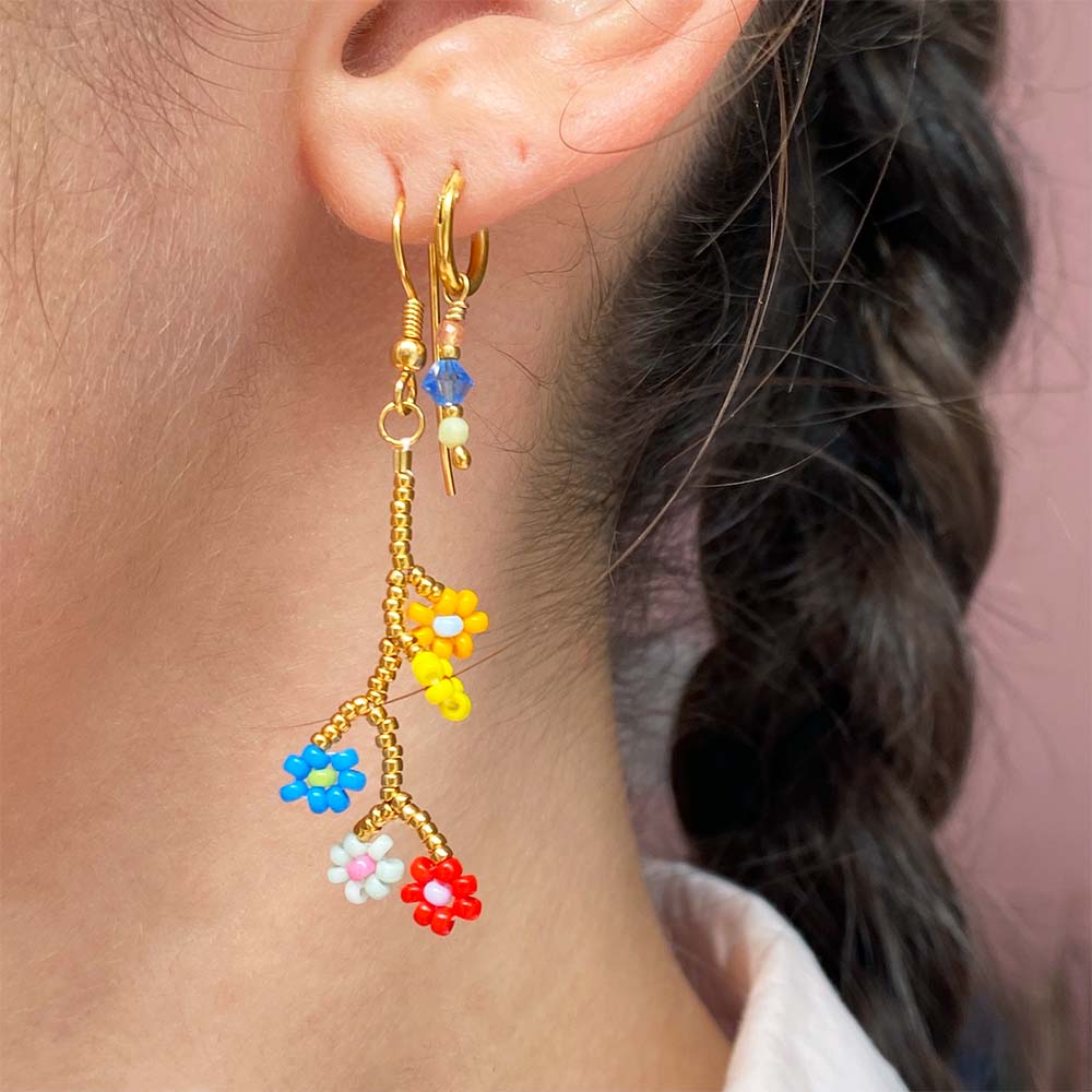 BY THIIM Øreringe Art Nouveau Perleøreringe