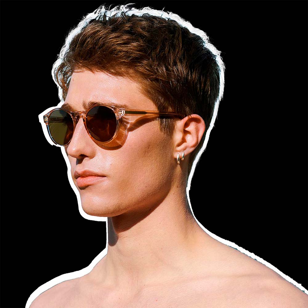 A. Kjærbede Solbriller Marvin Champagne