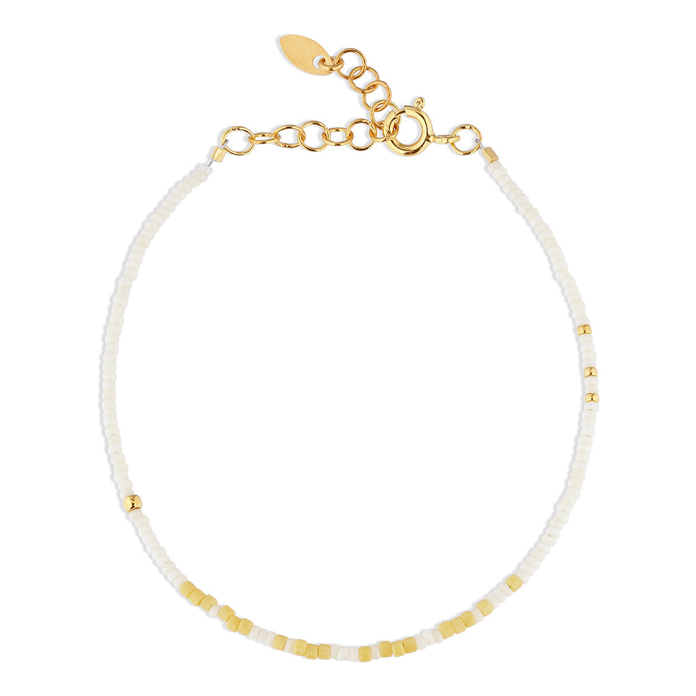 BY THIIM Perlearmbånd Gemte Tanker Morsekode - Måne