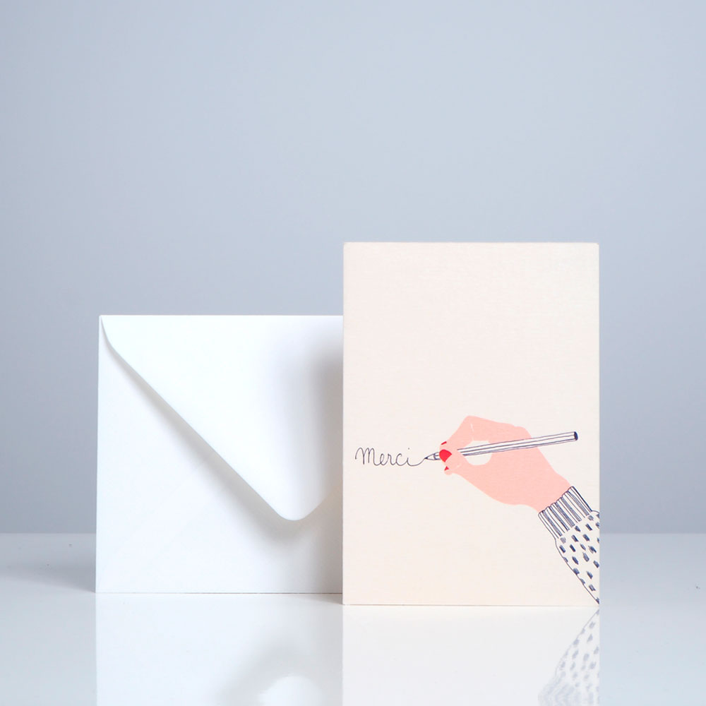 Season Paper Collection Kort "Merci - Tak"