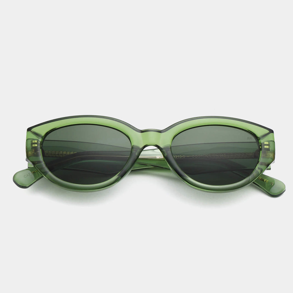 A. Kjærbede Solbriller Winnie Light Olive Transparent