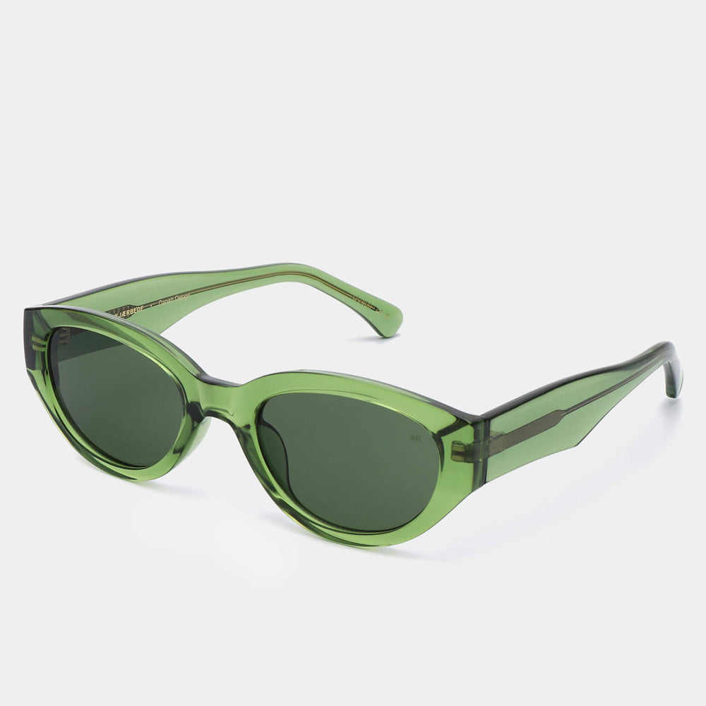 A. Kjærbede Solbriller Winnie Light Olive Transparent