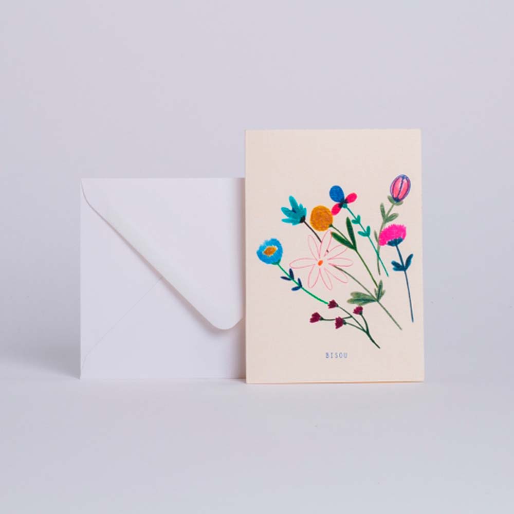 Season Paper Collection Kort Buket "Bisou - Kys"