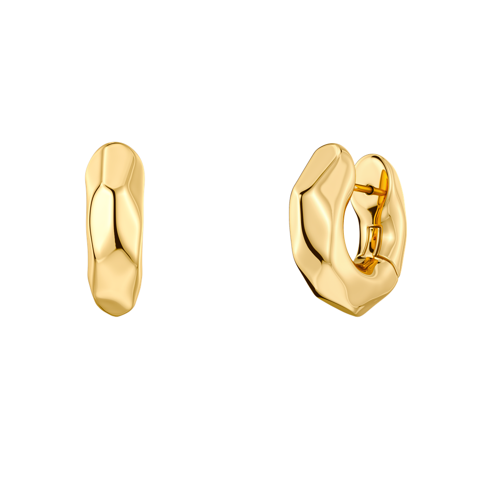 Edblad Øreringe Crystalite Hoops S - Guld