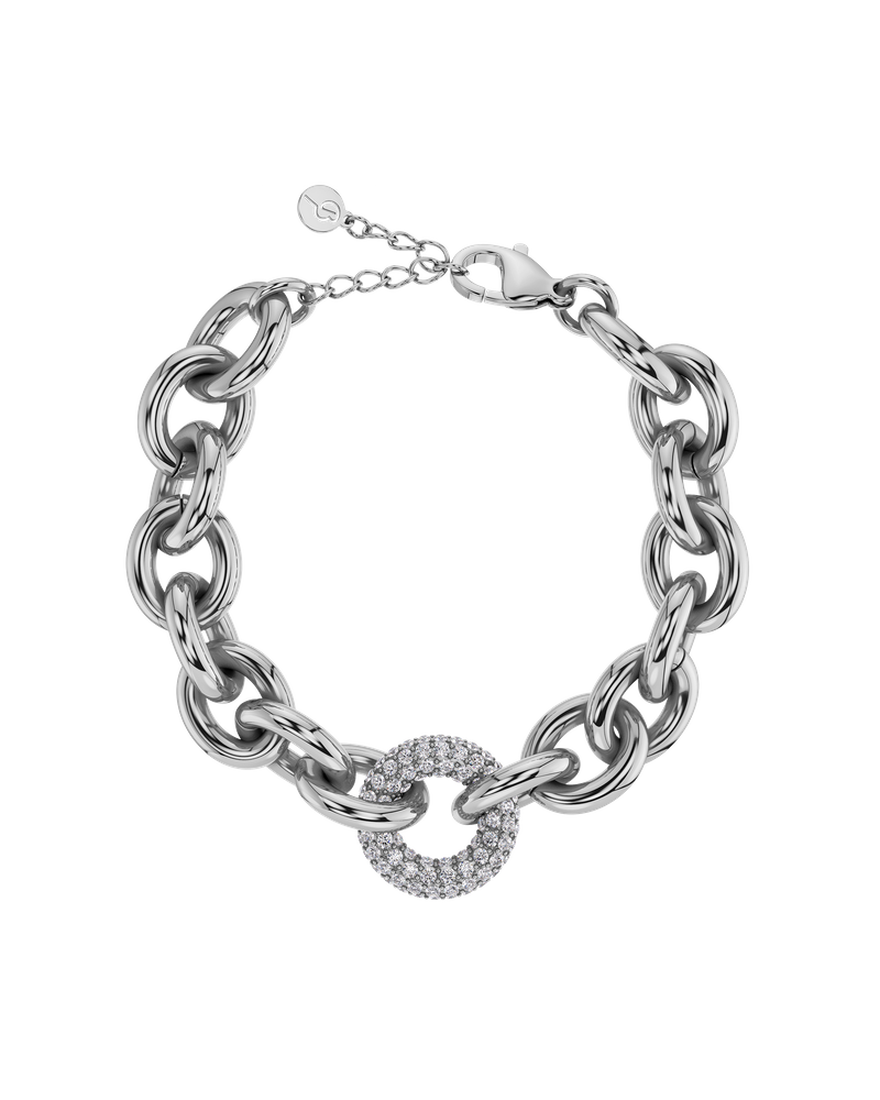Edblad Prisma L armbånd i sølv med glitrende zirkonia