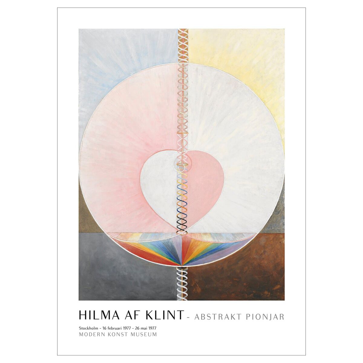 Plakat 'Exhibition Art' af Hilma af Klint x PSTR Studio.