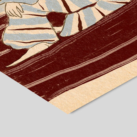 Detaljebillede af plakaten 'Sofa Burgundy' af Form Faktory.