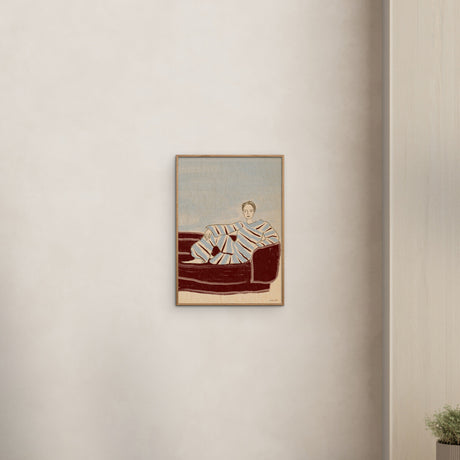 Plakat 'Sofa Burgundy' af Form Faktory i indretning.