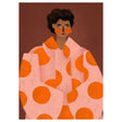 Plakat 'Woman With Orange Dots' af Bea Muller.