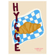 Plakat 'Hygge - Croissant' af Engberg Studio.
