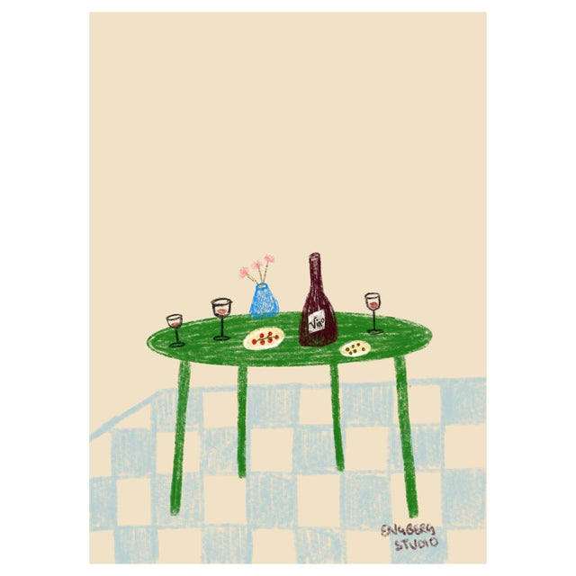 Plakat 'At the Diner' af Engberg Studio.