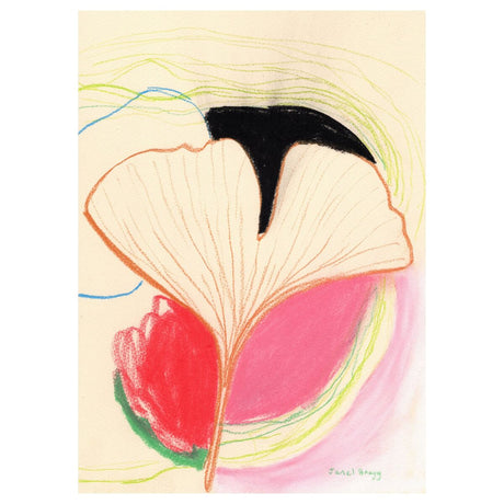 Plakat 'Ginkgo Leaves In Color II' af Janel Bragg.