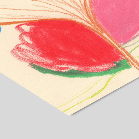 Detaljebillede af plakaten 'Ginkgo Leaves In Color II' af Janel Bragg.