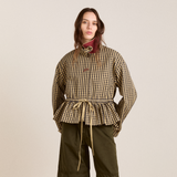 Damson Madder Myrtle Trench Coat i navy ternet set forfra