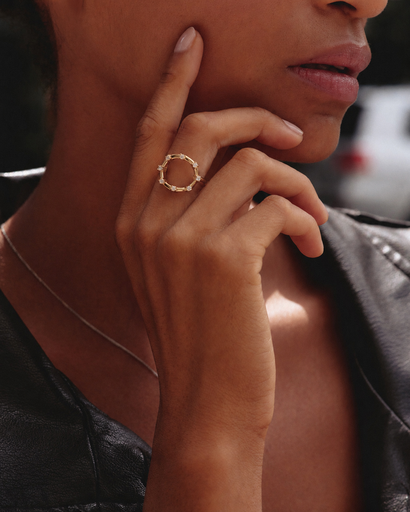 Edblad Ring Celeste L - Guld