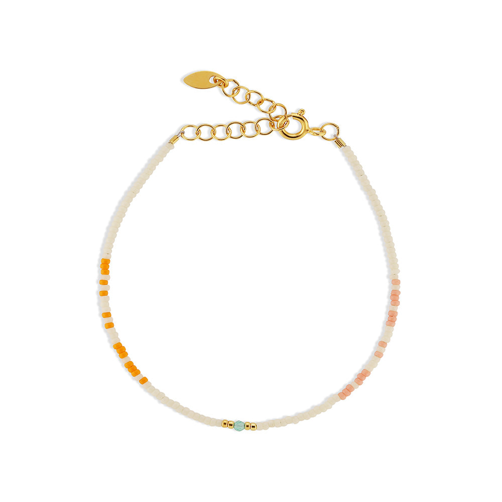 BY THIIM Perlearmbånd Gemte Tanker Morsekode - Dig & Mig Lyserød