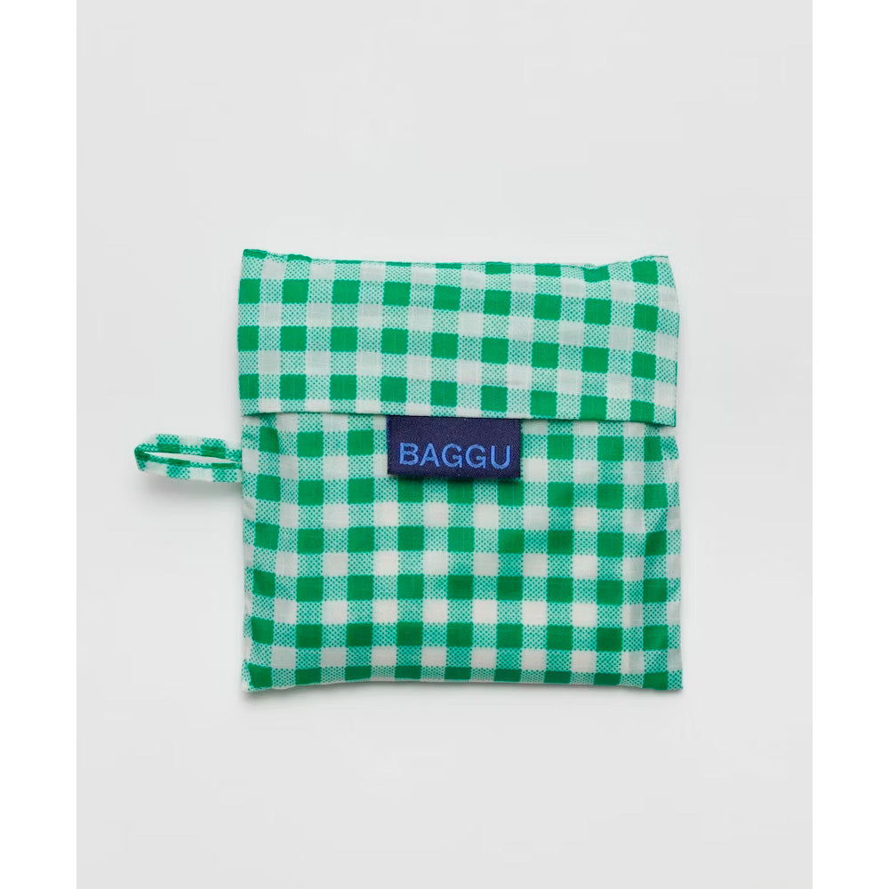 Baggu Reusable Standard Green Gingham grøn/hvid Tern Indkøbsnet
