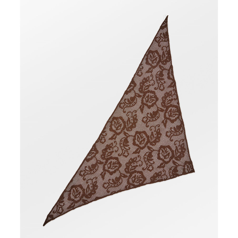 Beck Söndergaard Croflora Triangle Scarf Hot Fudge Brown