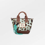 Beck Söndergaard Leola Canvas Gabby Bag Aqua Gray Leopard