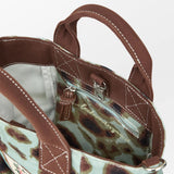 Beck Söndergaard Leola Canvas Gabby Bag Aqua Gray Leopard