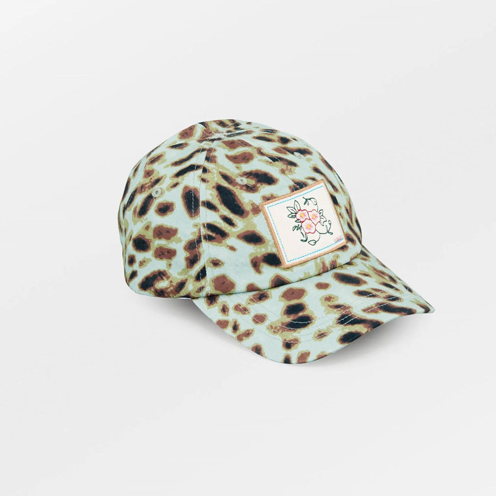 Beck Söndergaard Leola Cap Aqua Grey Leopardprint
