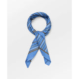 Beck Söndergaard Scallopia Striped Cotta Scarf Azure Blue Tørklæde