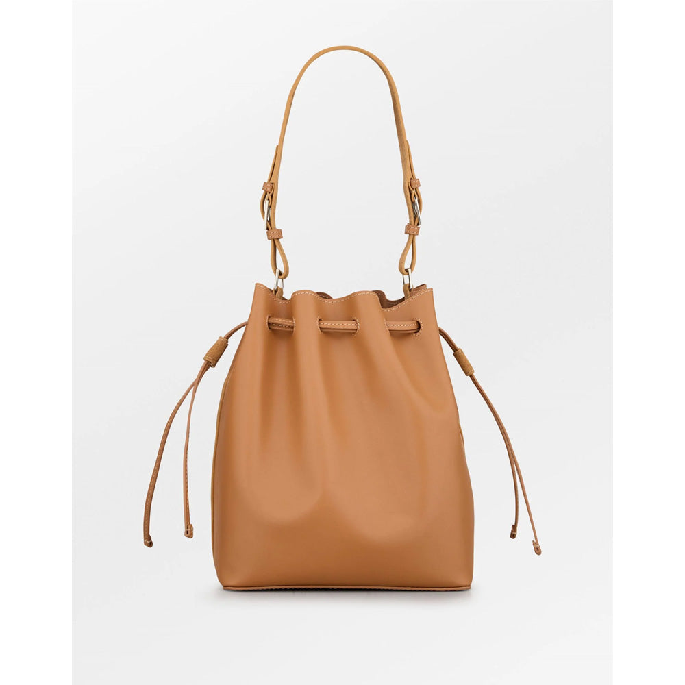 Beck Söndergaard Smooth Bucket Bag Almond Brown