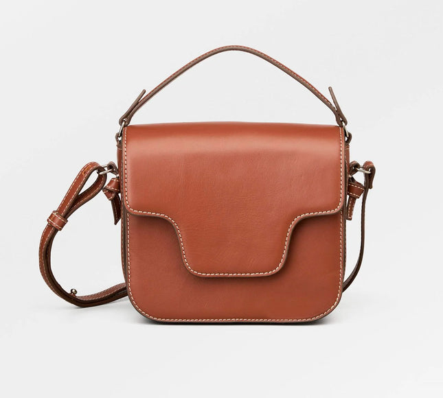 Beck Söndergaard Glossy Iris Læder Crossbody Taske Brun