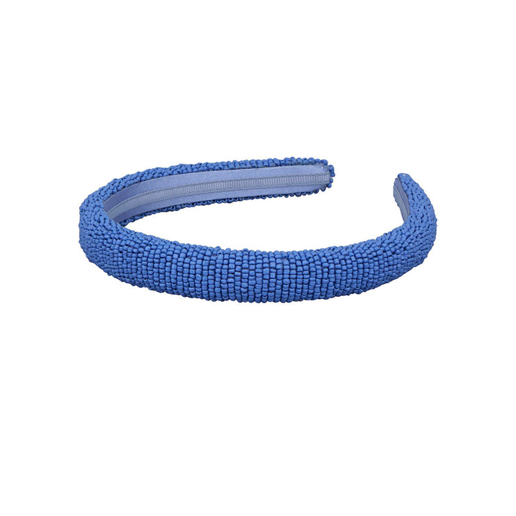 Beck Söndergaard Solid Slim Beaded Perle Hårbøjle Blå