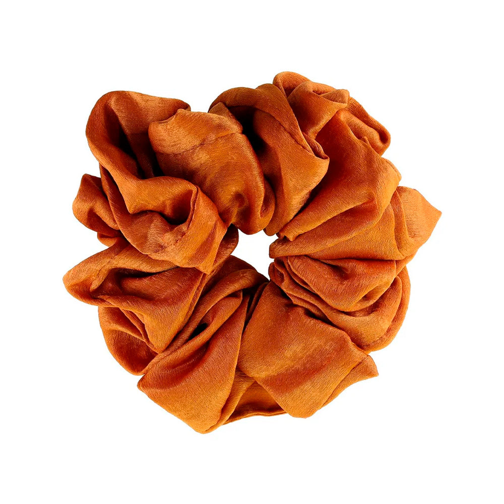 By Stær Isabella Scrunchie Brændt Orange Hårelastik