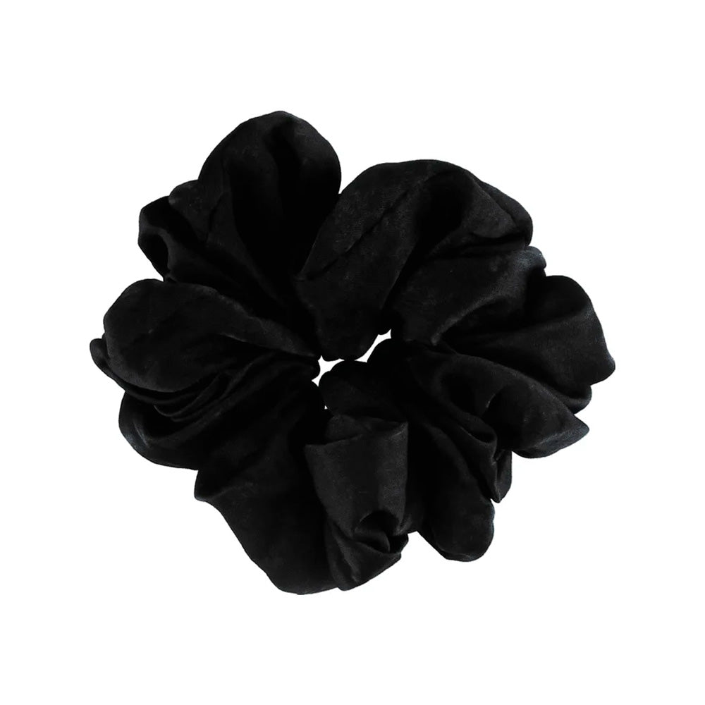 By Stær Isabella Scrunchie Sort Hårelastik