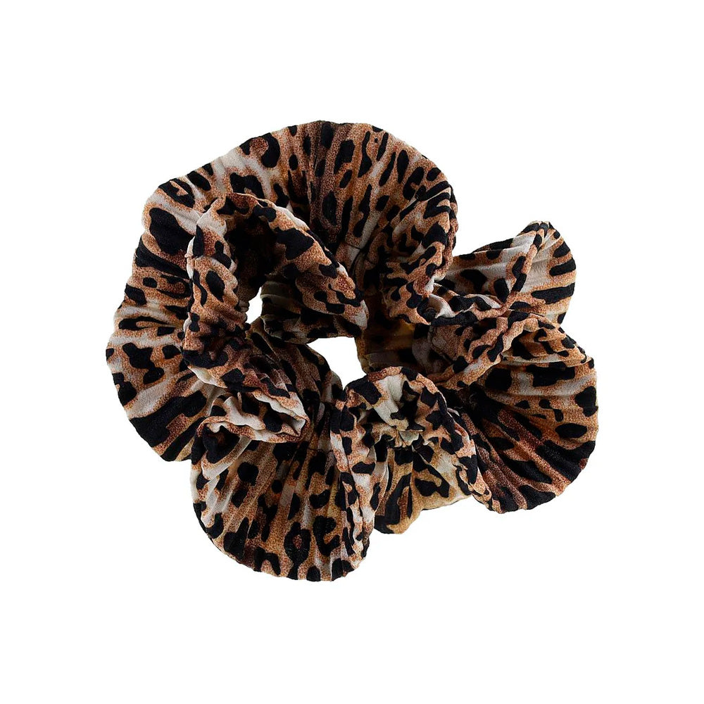 By Stær Kaisa Scrunchie Leopard Hårelastik