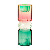 C'est Bon Krystal Lysestage Teal/Lys Mint/Pink Ombre 15x5,5x5,5 cm #6