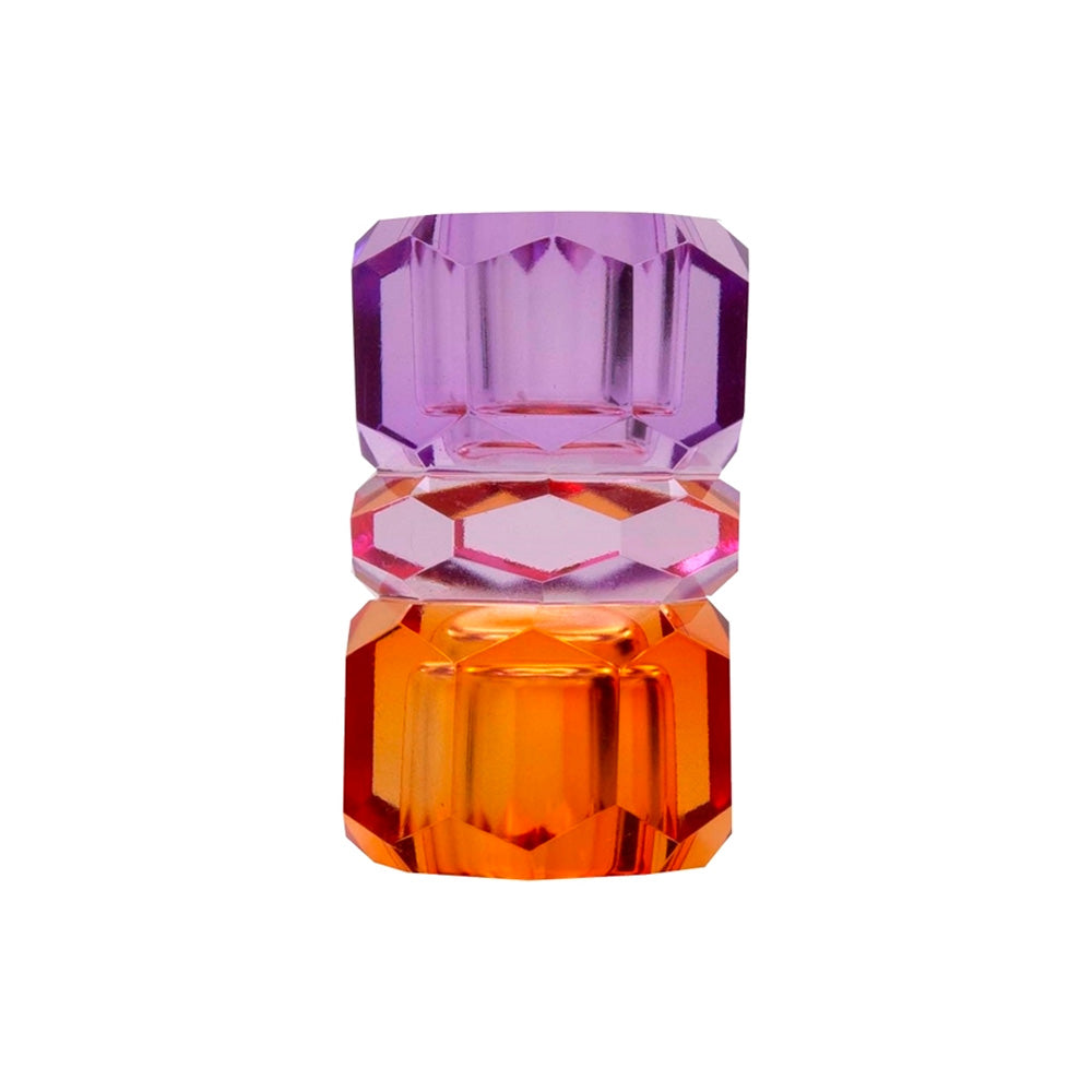 C'est bon Krystal lysestage violet/pink/rav 7,5x4,5x4,5 cm #4