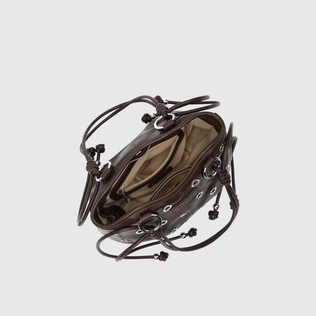 Silfen Daphne Taske i Dark Brown - indvendig