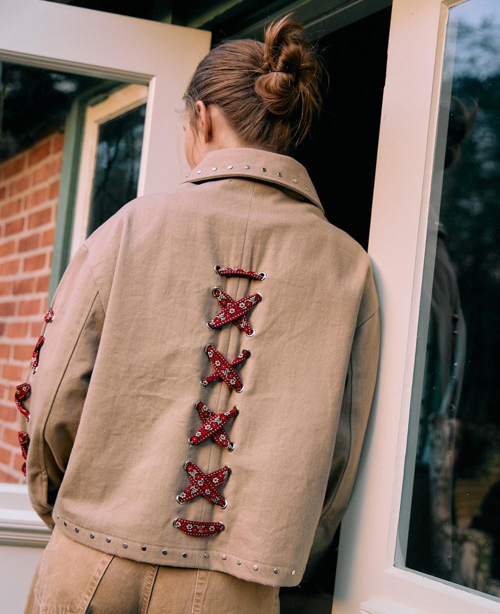 Dagny Jacket Sand detalje