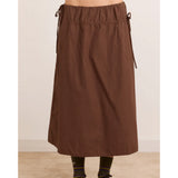 Damson Madder Caspia Midi Skirt Choc