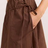 Damson Madder Caspia Midi Skirt Choc