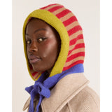 Damson Madder Colour Block Striped Bonnet