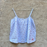 Damson Madder Eluna Cami Top Blue Stripe & Floral Print