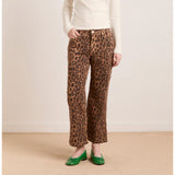 Damson Madder Kenny Twill Trouser Leopard