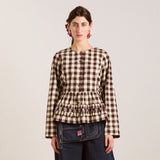 Damson Madder Madison Blouse Butter Gingham