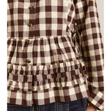 Damson Madder Madison Blouse Butter Gingham