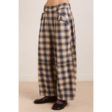 Damson Madder Mara Trouser Blur Brushed Check Bukser Tern