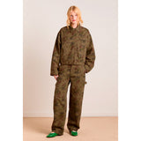 Damson Madder Drew Jeans Khaki Blomsterprint