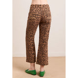 Damson Madder Kenny Twill Trouser Leopard