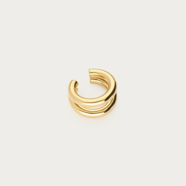 Dobbelt earcuff i guld fra My Jewellery 