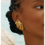 Edblad Smykker Øreringe Petal Studs L Guld