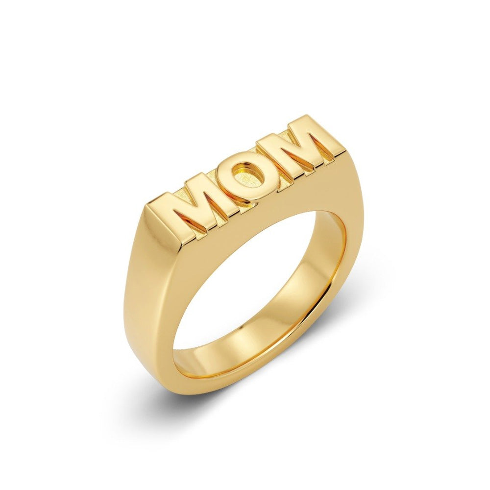 Edblad Smykker Ring MOM WOW Mor Guld