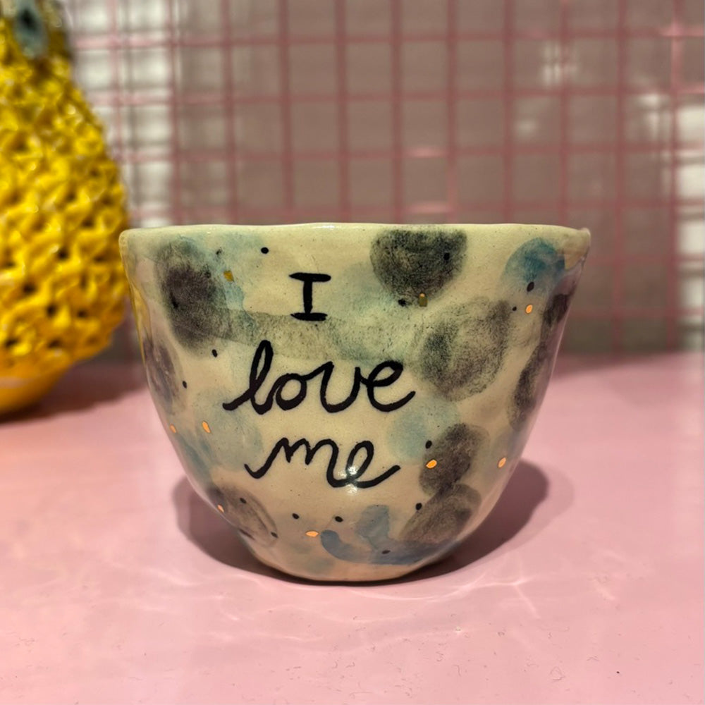 Falkeblik Keramik Kop Cortado "I Love Me"